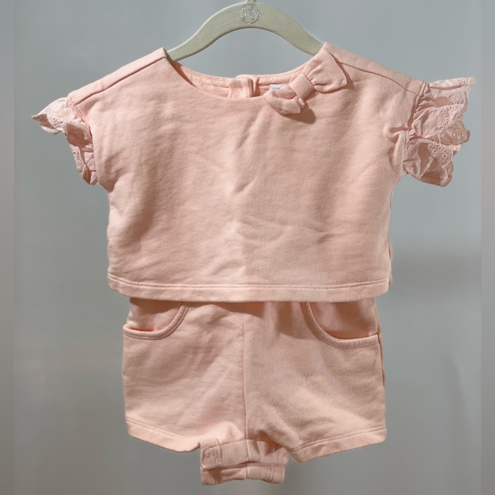 Pink romper Janie and Jack 12-18 mo